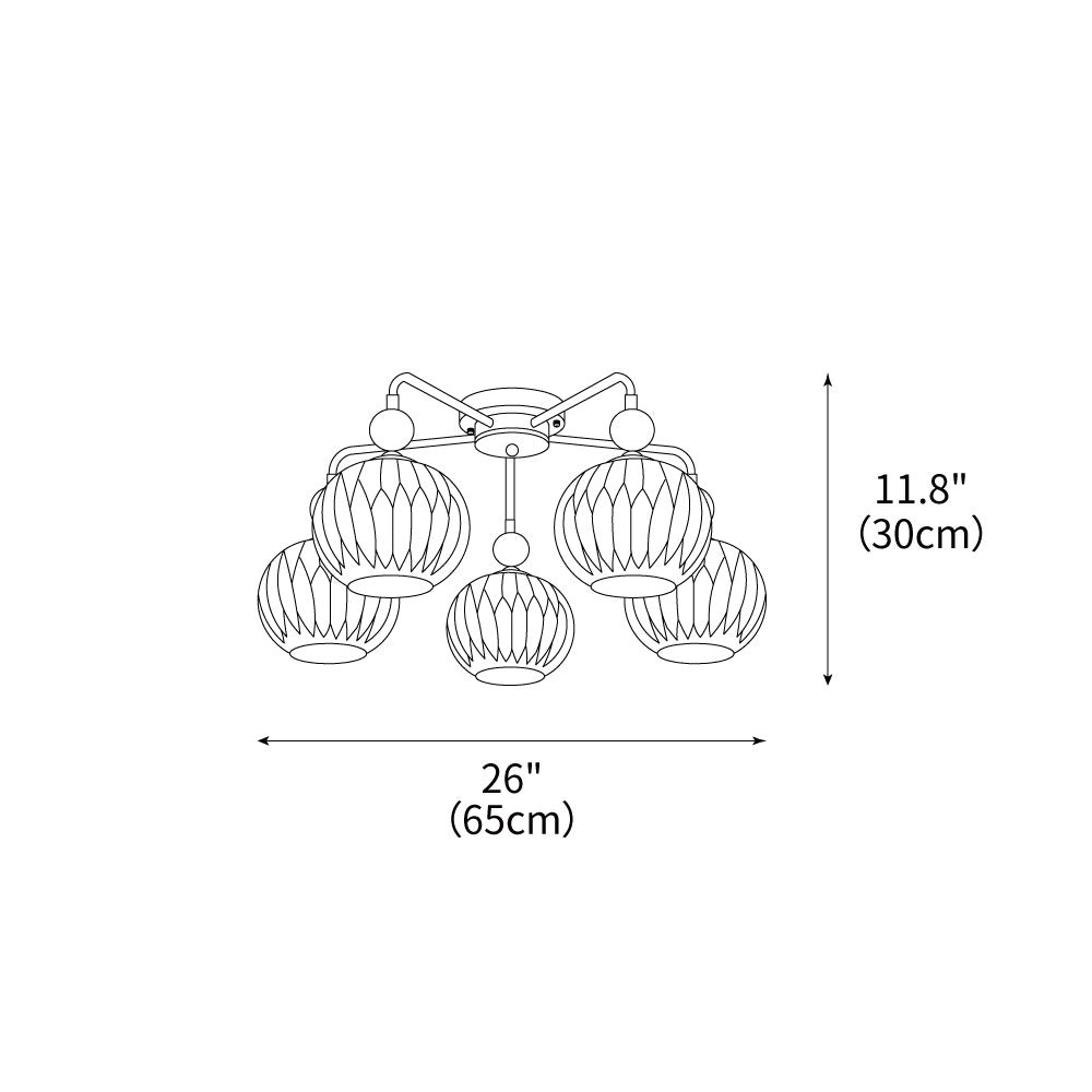 Renee Ceiling Light by FIFTH & BEAM — product view 4