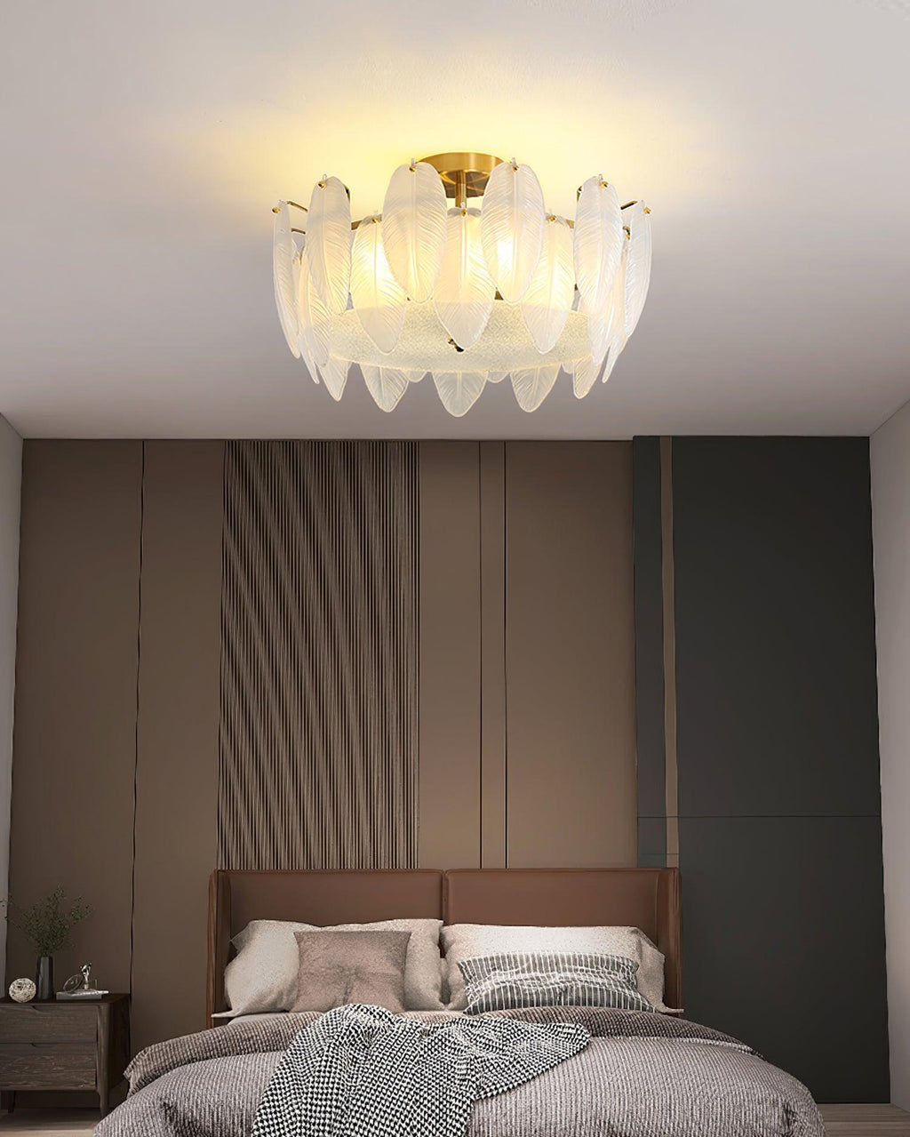 Retro Feather Ceiling Lamp by FIFTH & BEAM — product view 11
