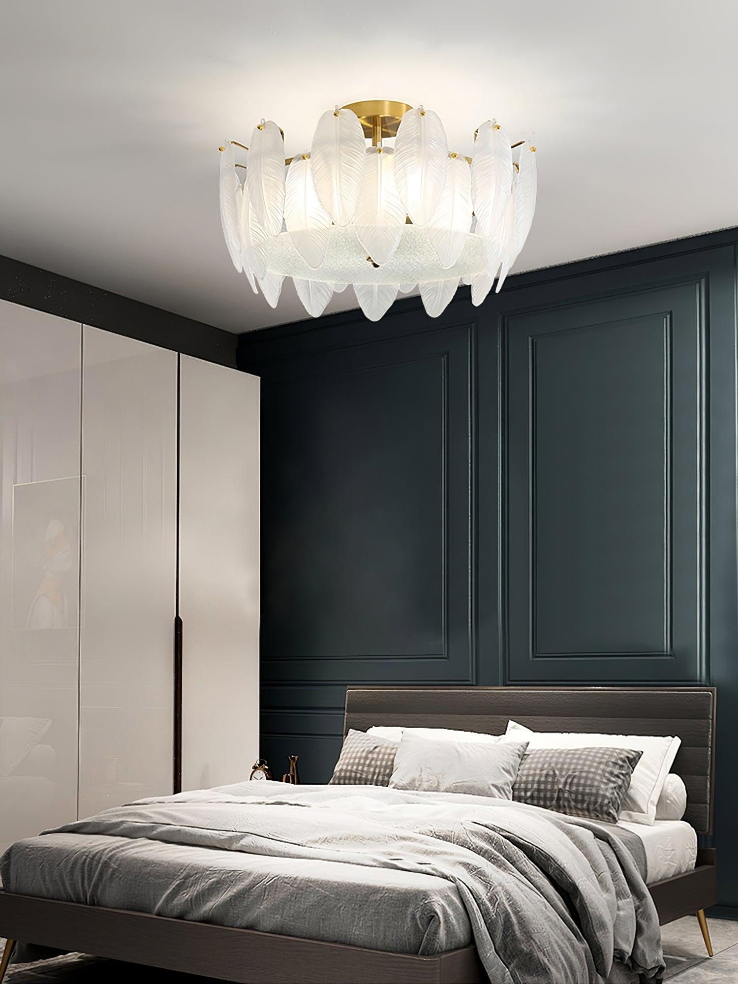 Retro Feather Ceiling Lamp by FIFTH & BEAM — product view 12