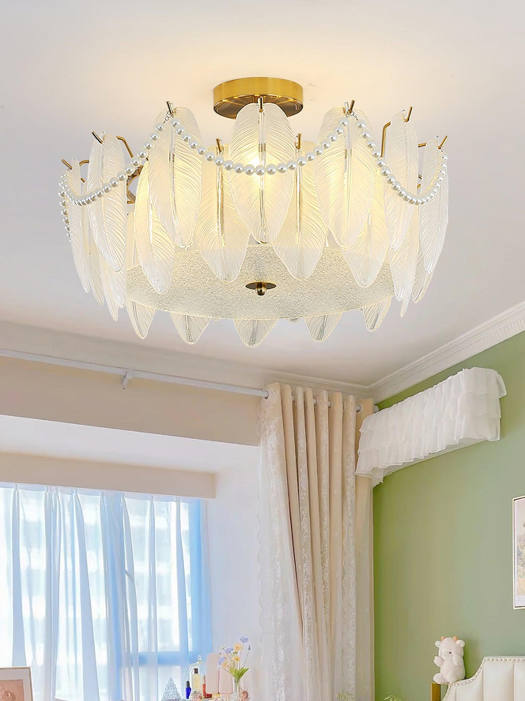 Retro Feather Ceiling Lamp by FIFTH & BEAM — product view 13