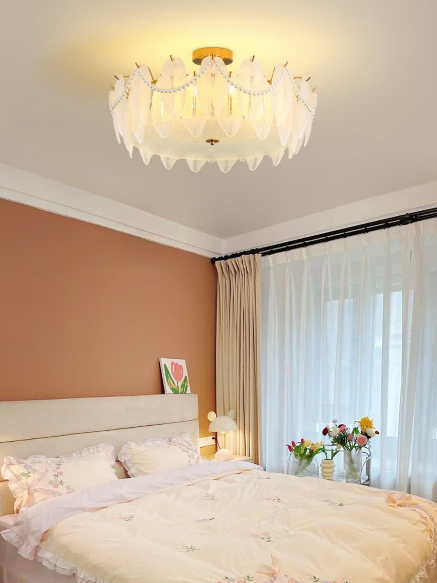 Retro Feather Ceiling Lamp by FIFTH & BEAM — product view 14