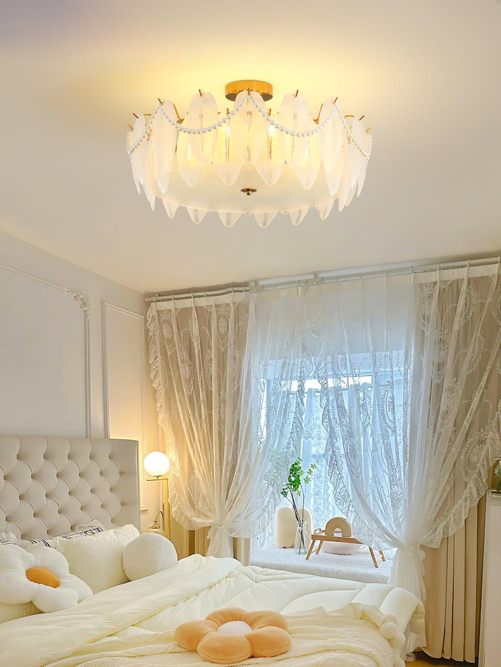Retro Feather Ceiling Lamp by FIFTH & BEAM — product view 17