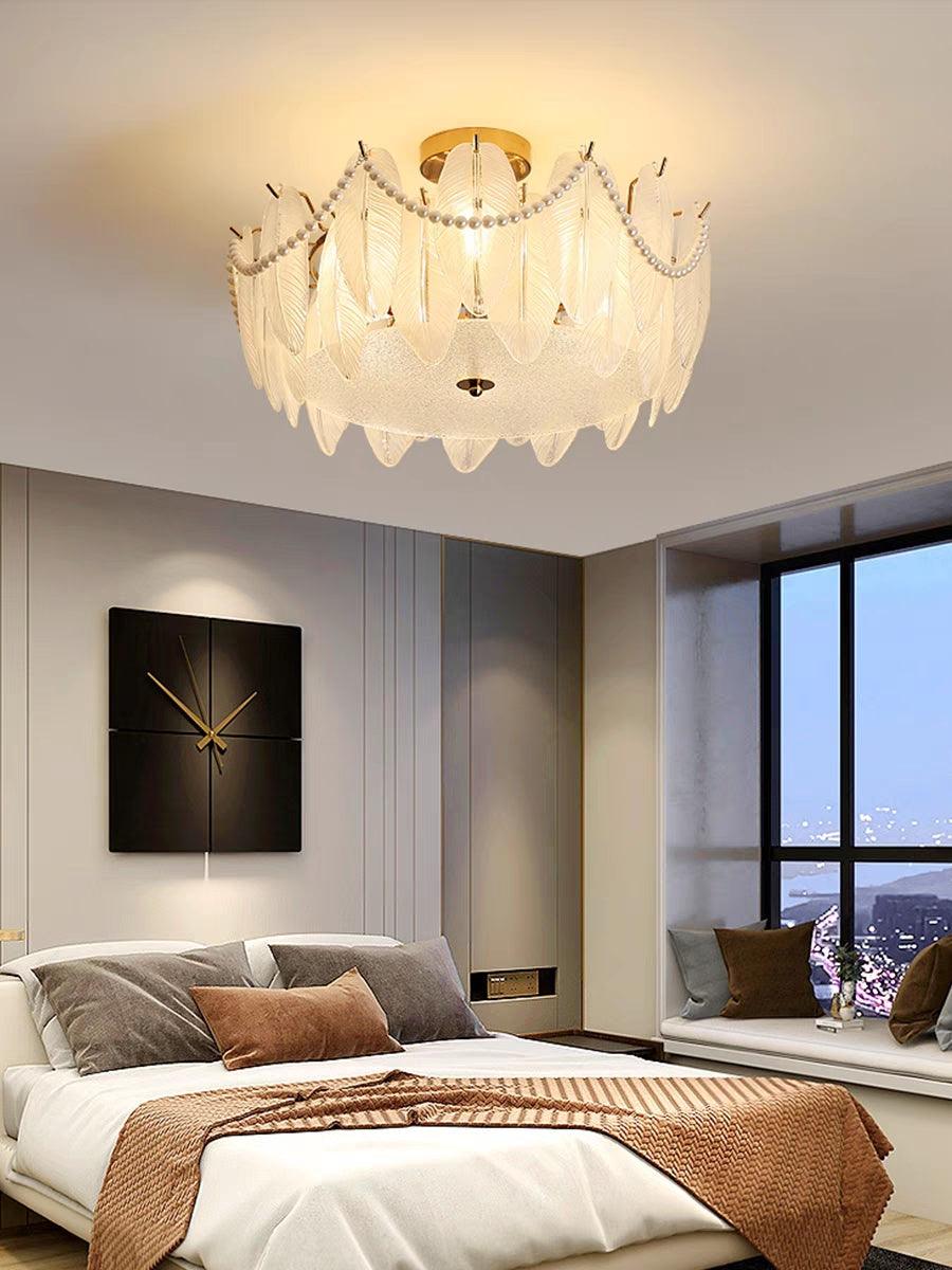 Retro Feather Ceiling Lamp by FIFTH & BEAM — product view 18