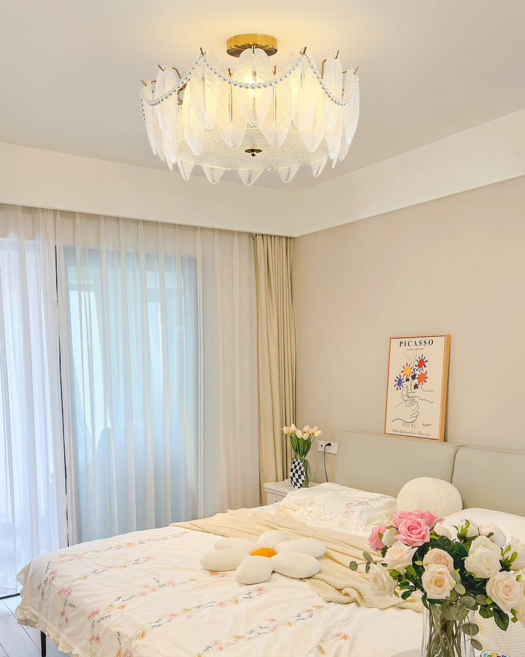 Retro Feather Ceiling Lamp by FIFTH & BEAM — product view 20