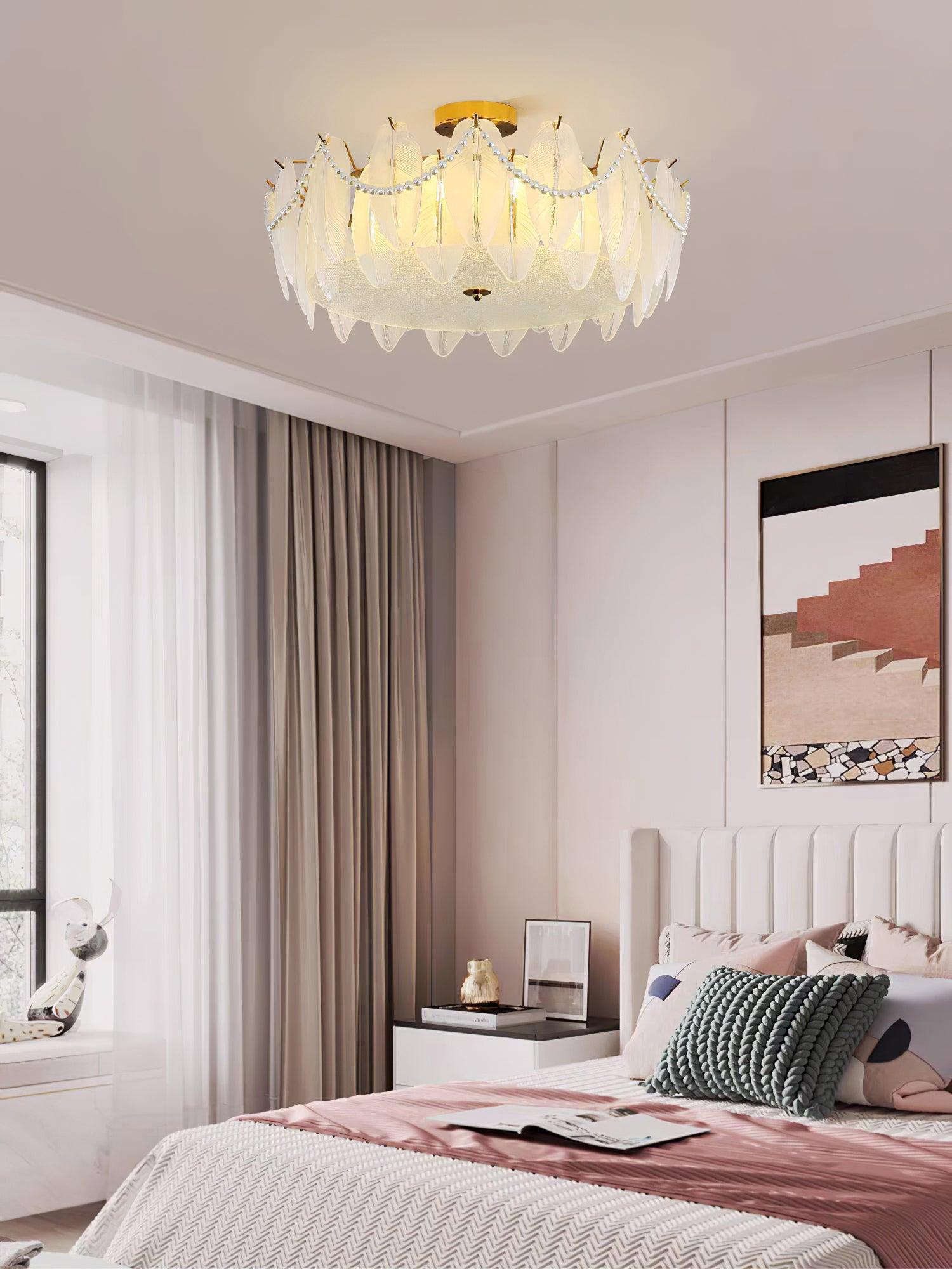 Retro Feather Ceiling Lamp by FIFTH & BEAM — product view 21