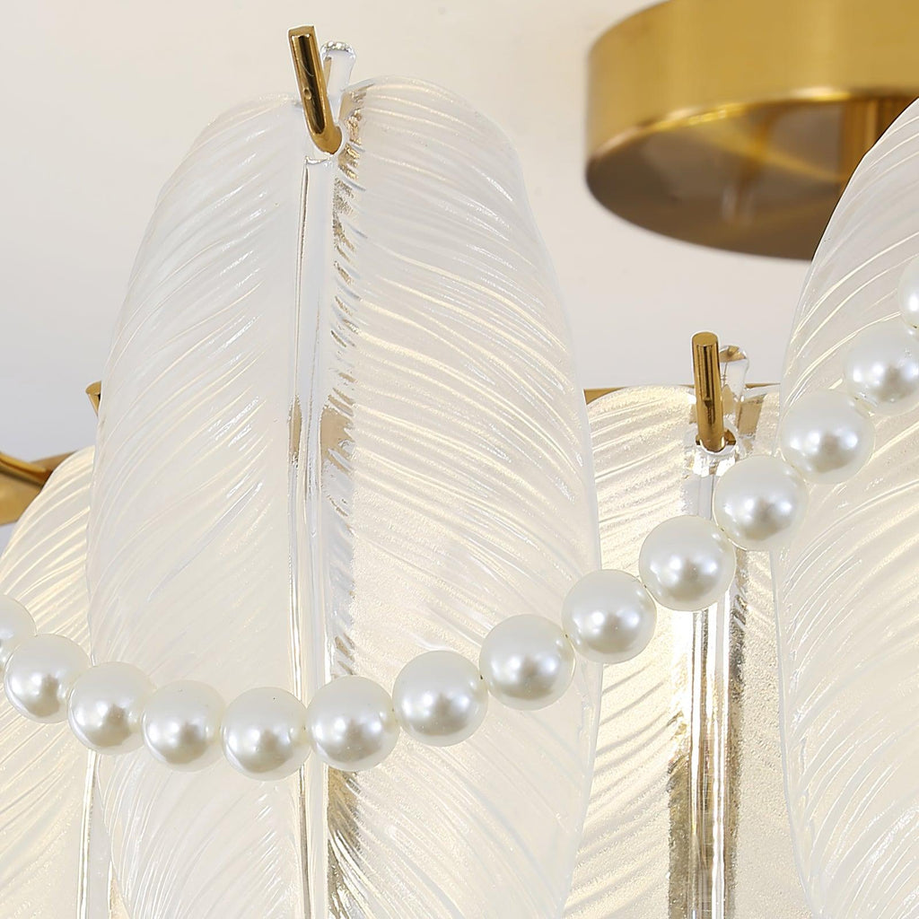 Retro Feather Ceiling Lamp by FIFTH & BEAM — product view 32
