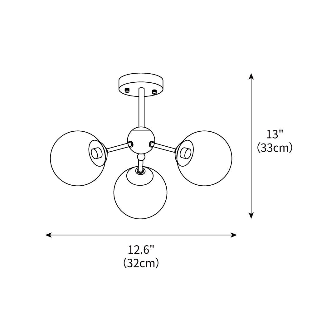 Rhizome Ceiling Light by FIFTH & BEAM — product view 3