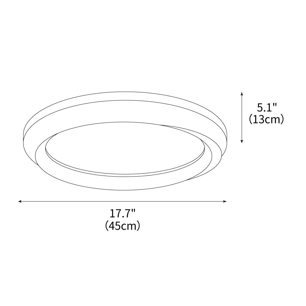 Ripple Wood Ceiling Light by FIFTH & BEAM — product view 3