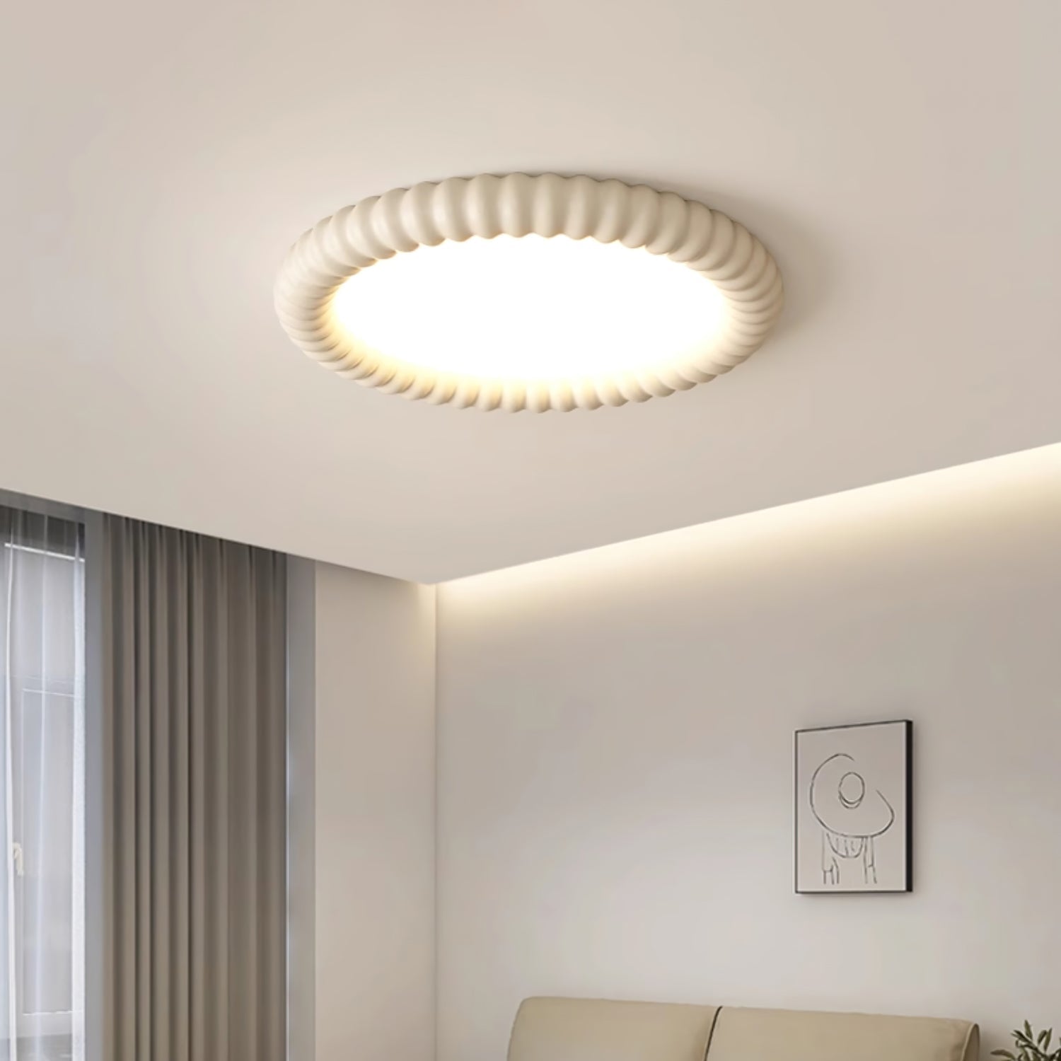 Ripple Halo Ceiling Light by FIFTH & BEAM — product view 2