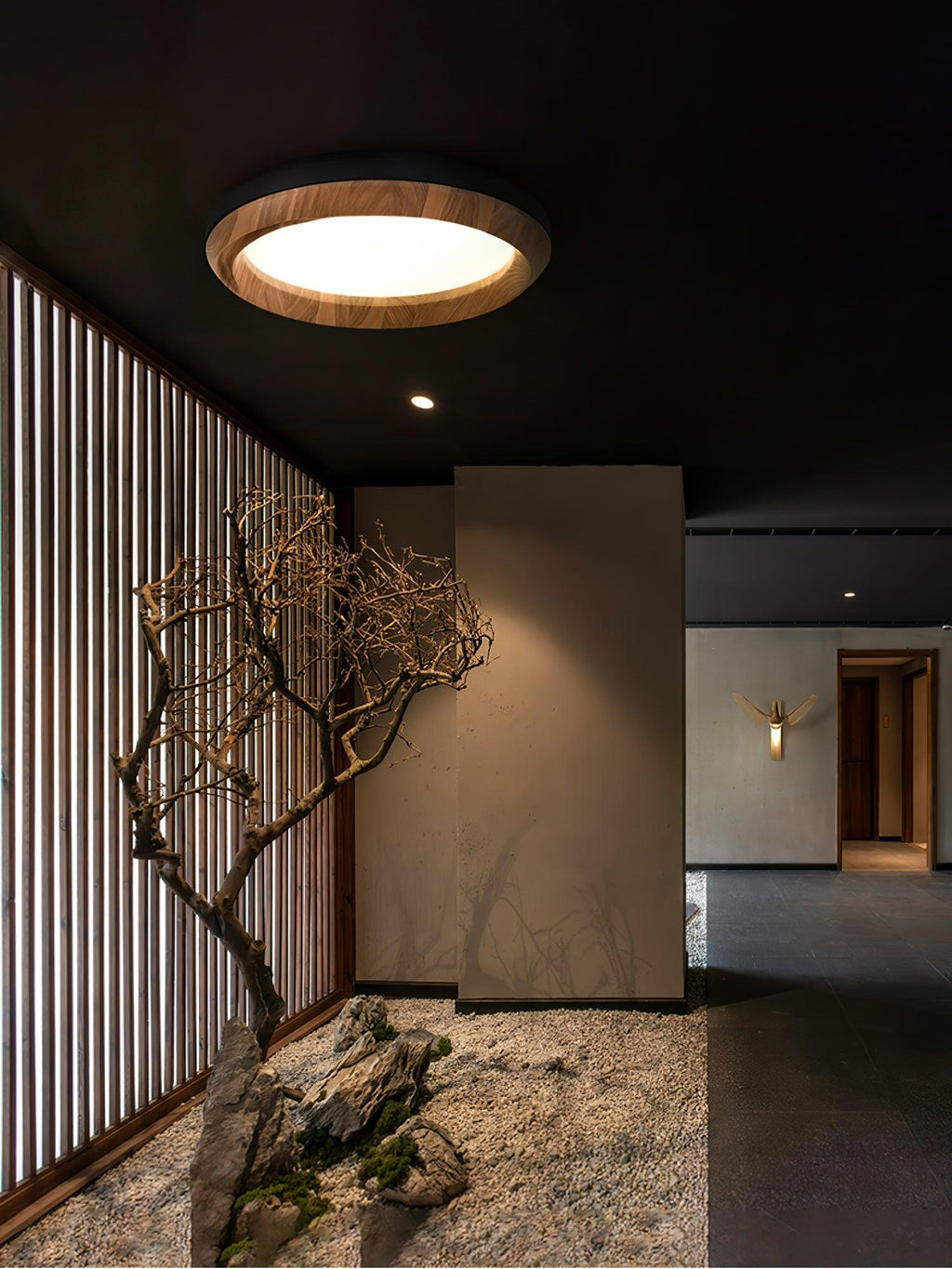Ripple Wood Ceiling Light by FIFTH & BEAM — product view 12