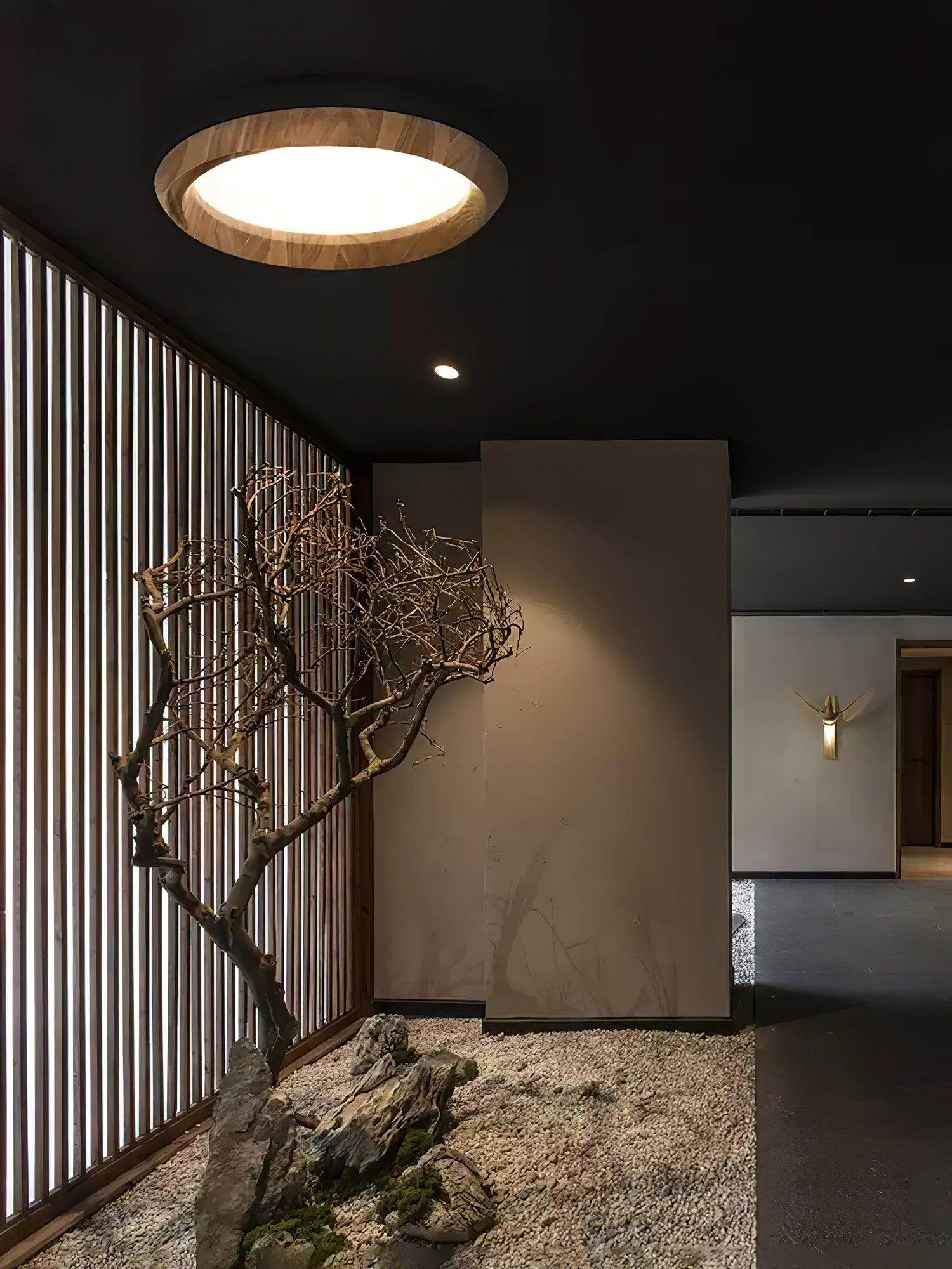 Ripple Wood Ceiling Light by FIFTH & BEAM — product view 13