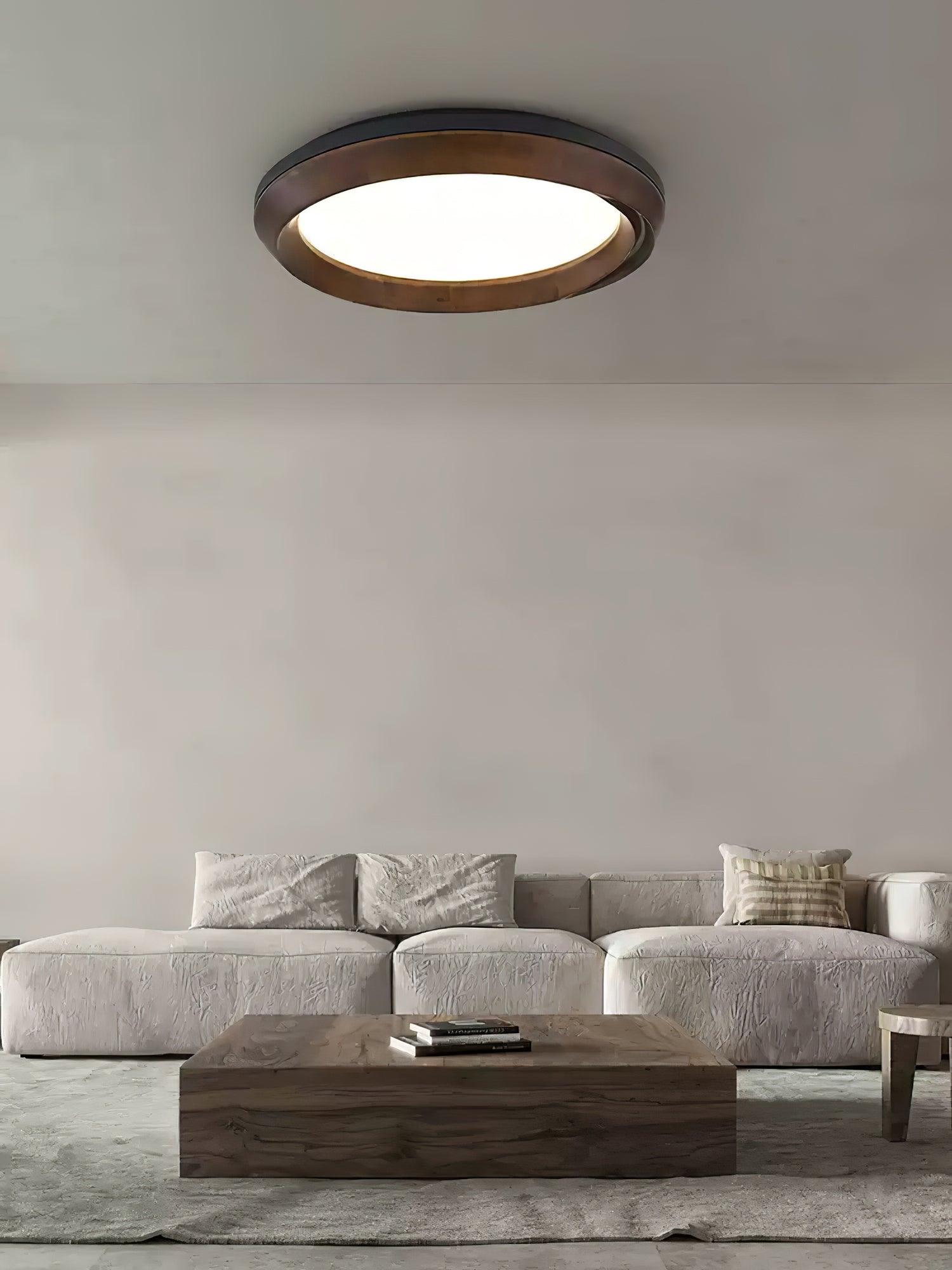 Ripple Wood Ceiling Light by FIFTH & BEAM — product view 7