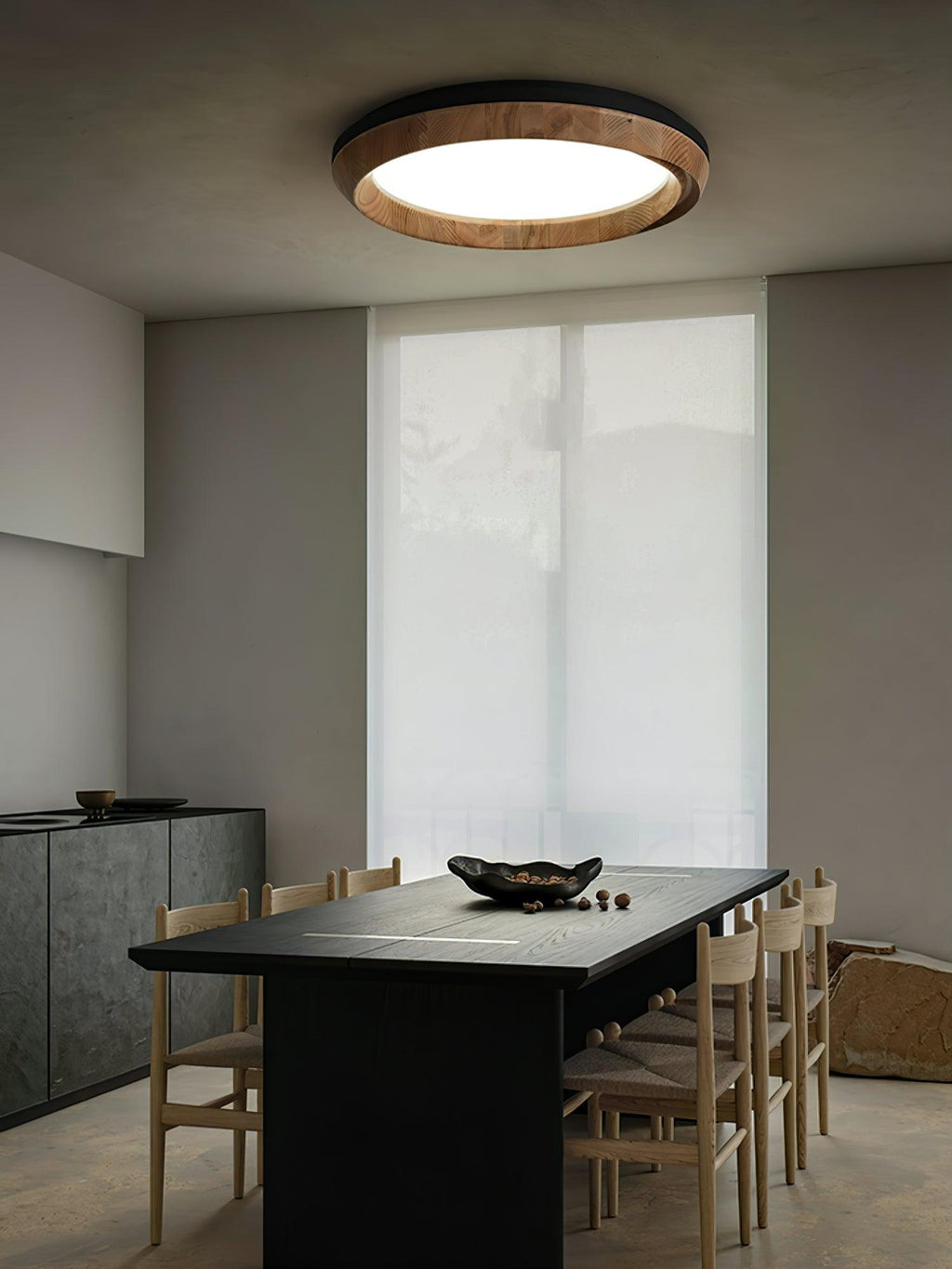 Ripple Wood Ceiling Light by FIFTH & BEAM — product view 9