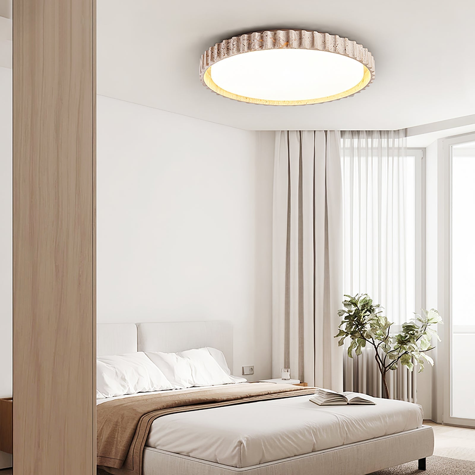 Riva Stone Ceiling Light by FIFTH & BEAM — product view 11