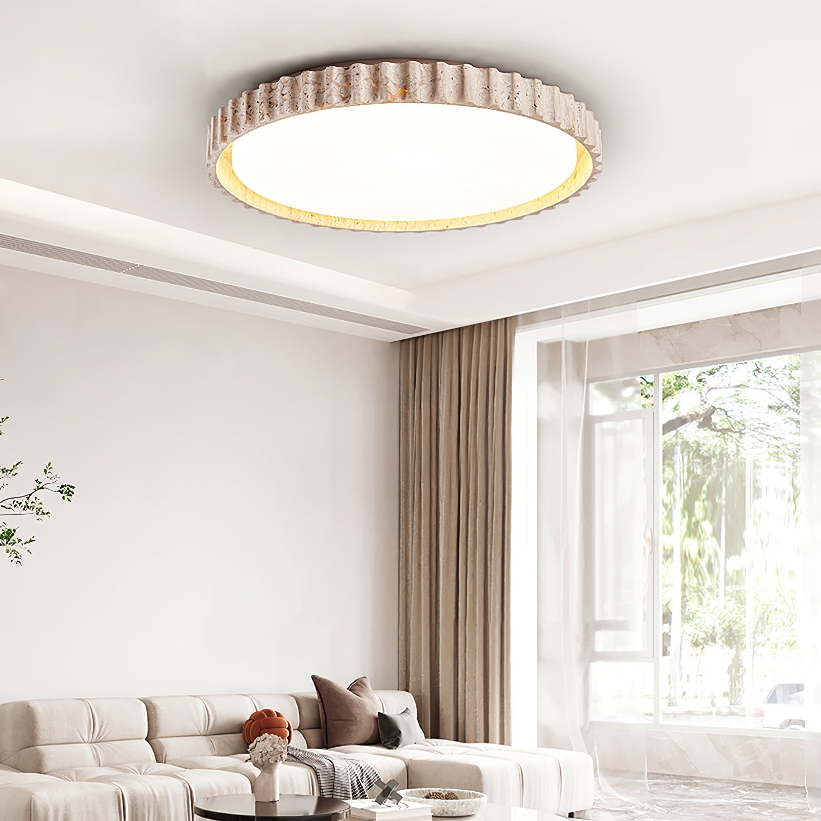 Riva Stone Ceiling Light by FIFTH & BEAM — product view 12