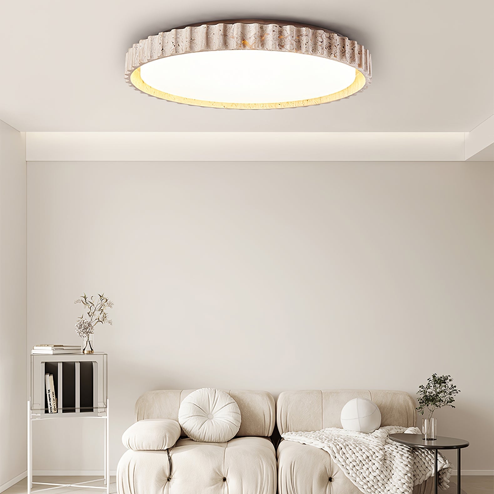Riva Stone Ceiling Light by FIFTH & BEAM — product view 17