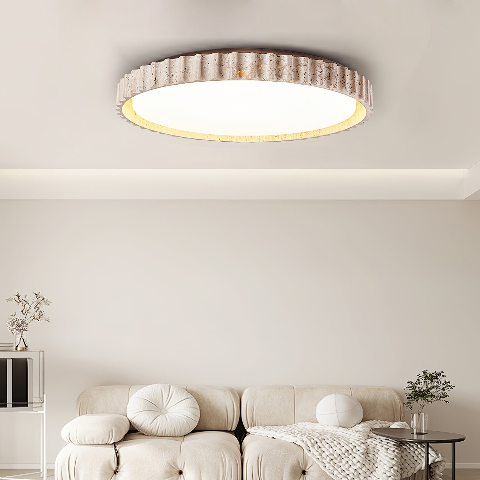 Riva Stone Ceiling Light by FIFTH & BEAM — product view 10