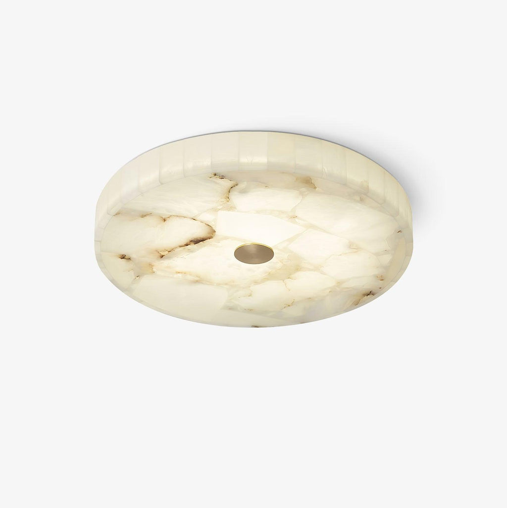 Round Alabaster Ceiling Lamp by FIFTH & BEAM — product view 1
