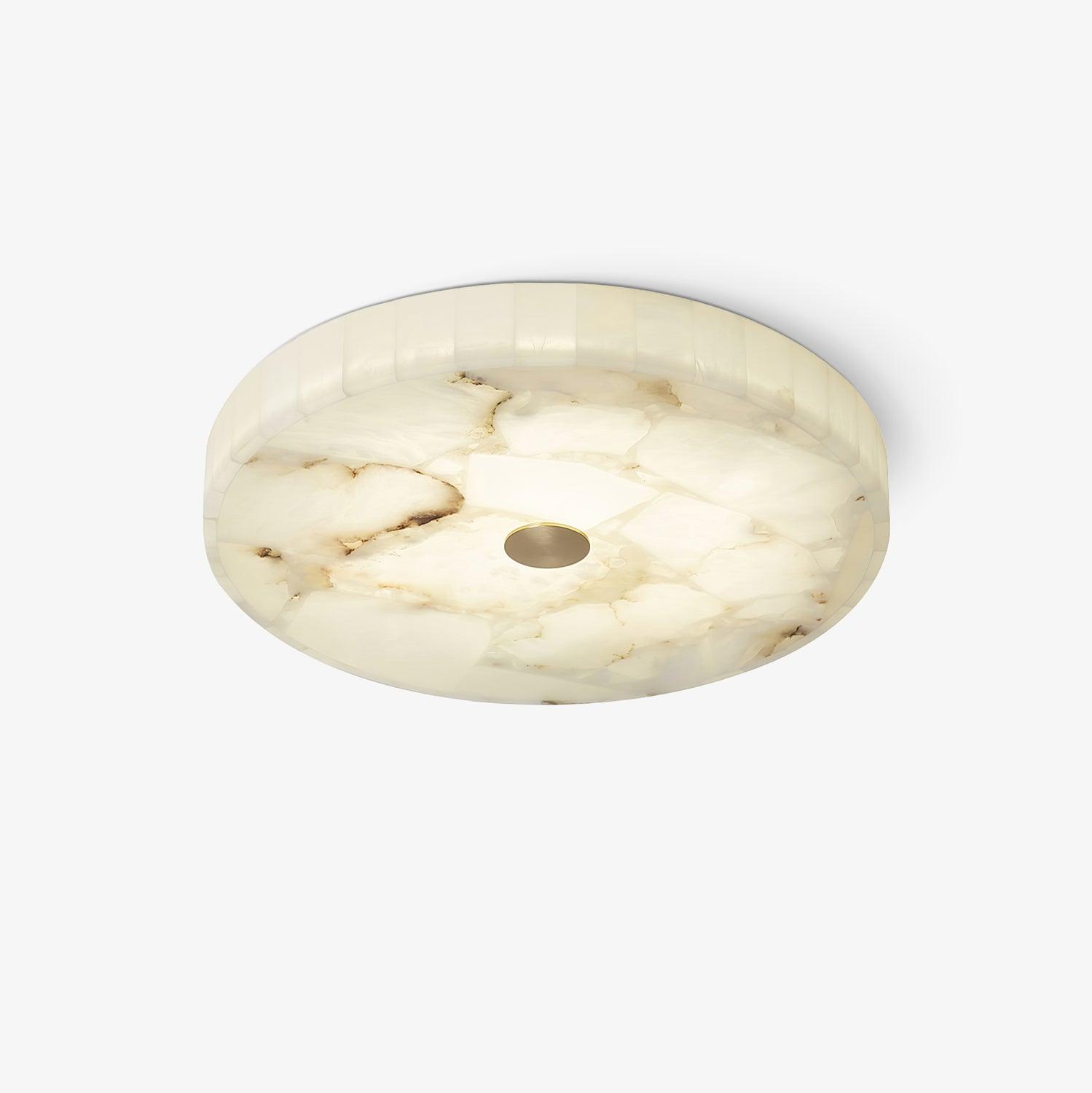 Round Alabaster Ceiling Lamp by FIFTH & BEAM — product view 1