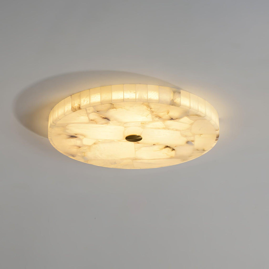 Round Alabaster Ceiling Lamp by FIFTH & BEAM — product view 7