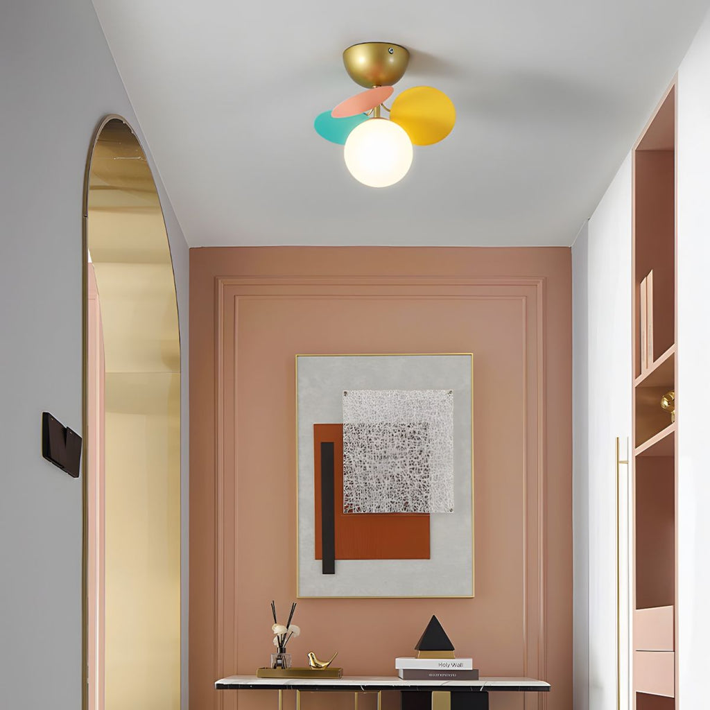 Round Macaron Ceiling Lamp by FIFTH & BEAM — product view 11