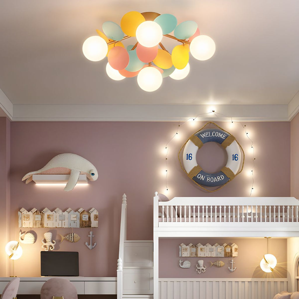 Round Macaron Ceiling Lamp by FIFTH & BEAM — product view 2