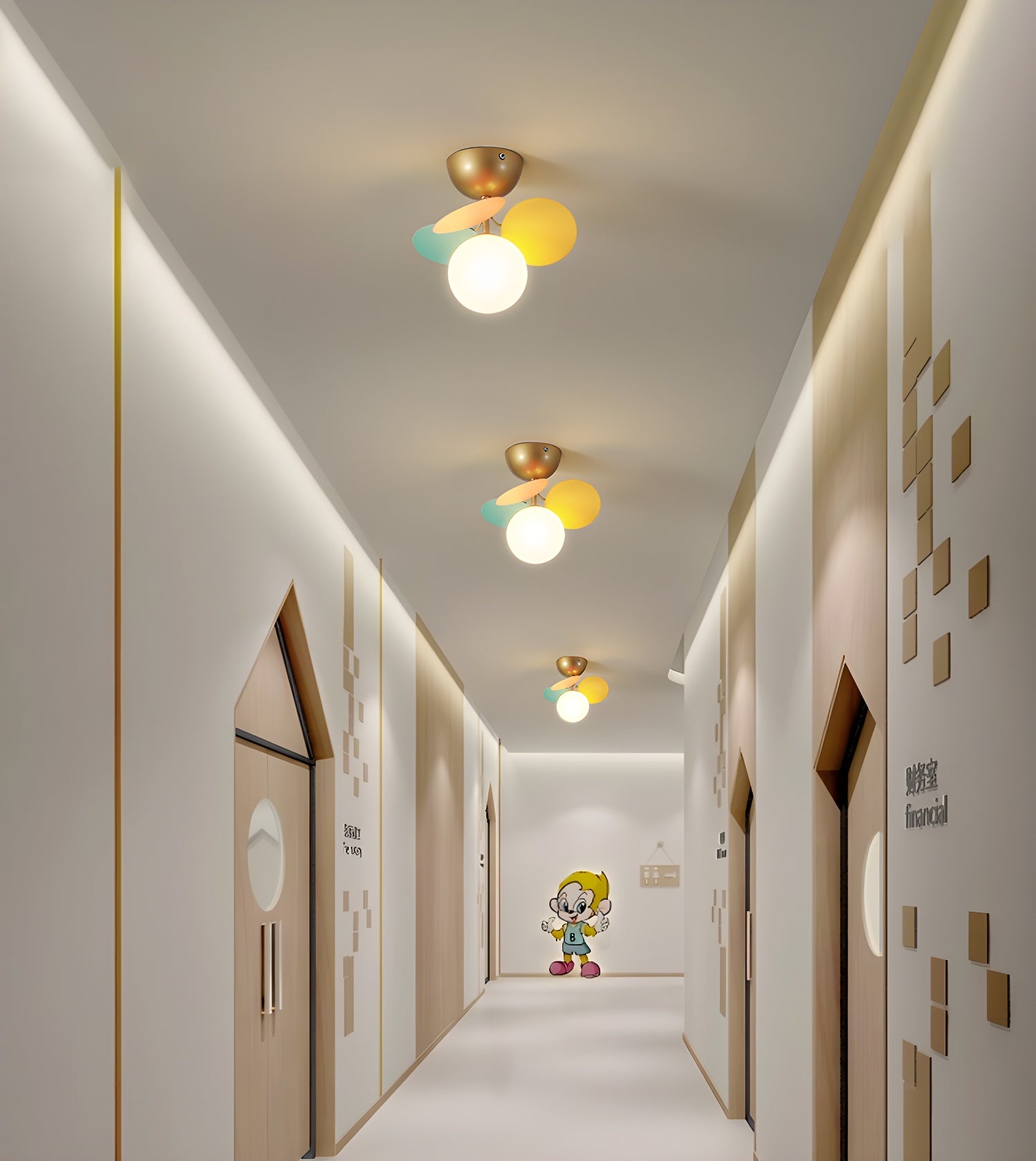 Round Macaron Ceiling Lamp by FIFTH & BEAM — product view 13