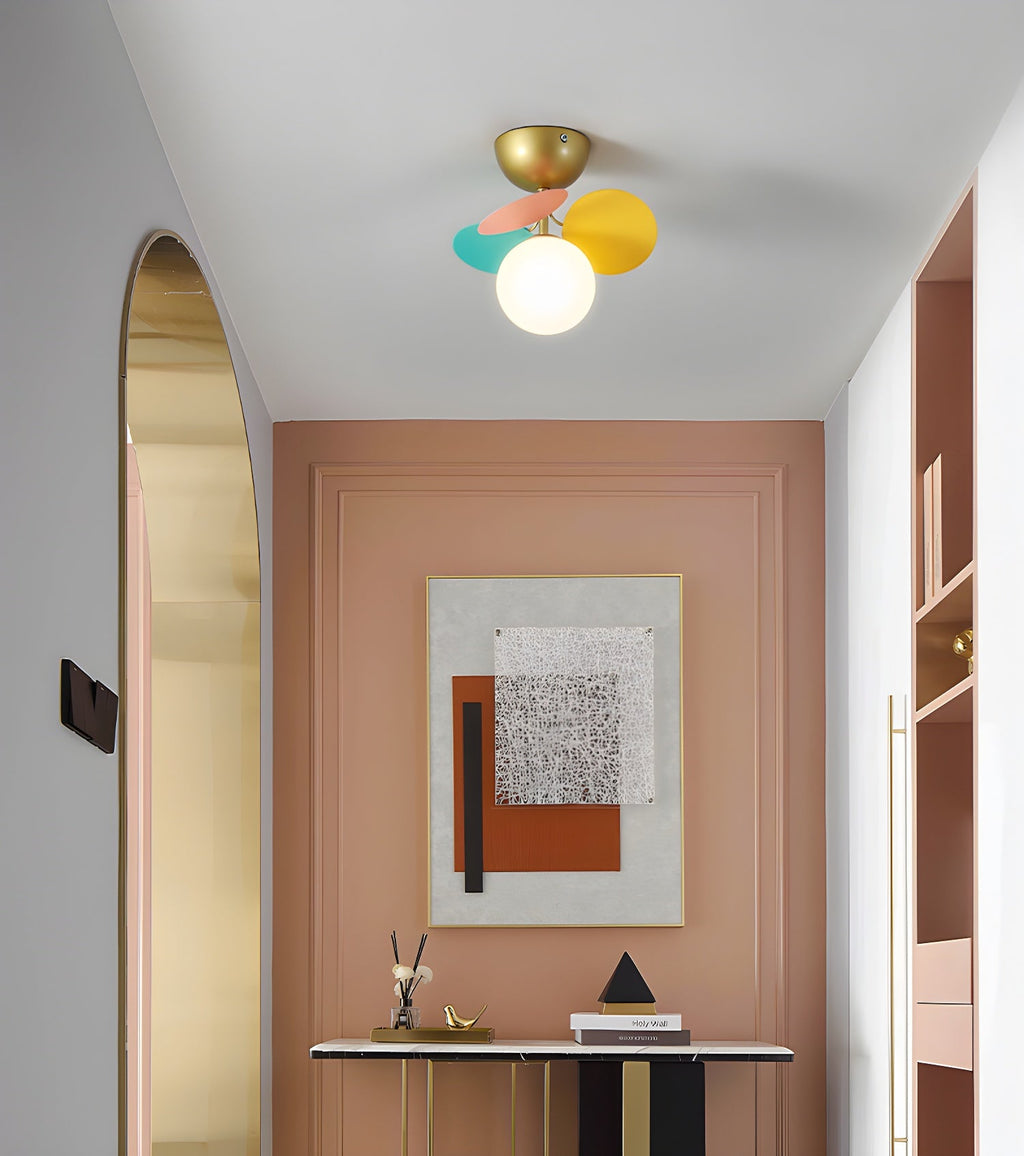 Round Macaron Ceiling Lamp by FIFTH & BEAM — product view 6