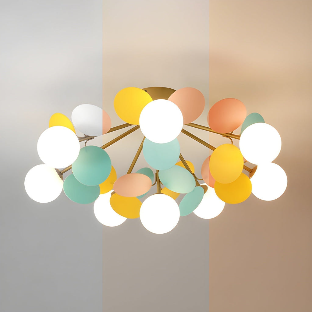Round Macaron Ceiling Lamp by FIFTH & BEAM — product view 17