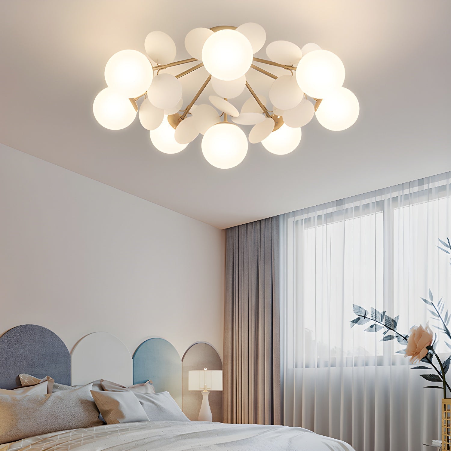 Round Macaron Ceiling Lamp by FIFTH & BEAM — product view 5