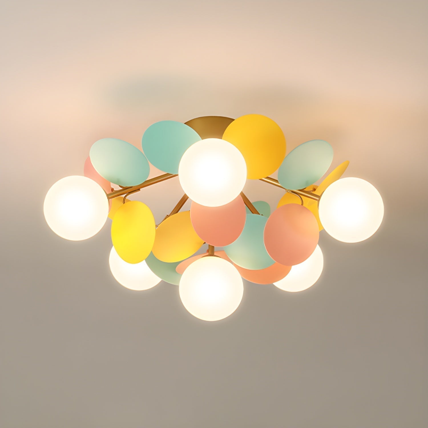 Round Macaron Ceiling Lamp by FIFTH & BEAM — product view 10