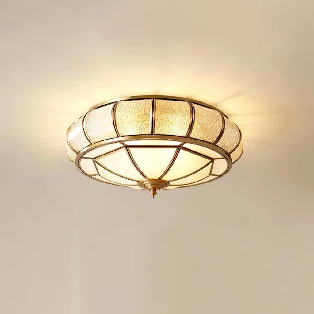 Round Textured Glass Ceiling Light by FIFTH & BEAM — product view 26