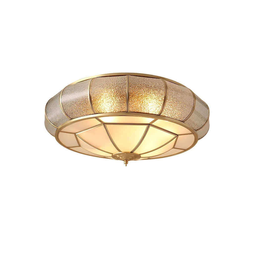 Round Textured Glass Ceiling Light by FIFTH & BEAM — product view 31