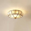 Round Textured Glass Ceiling Light by FIFTH & BEAM — product view 15