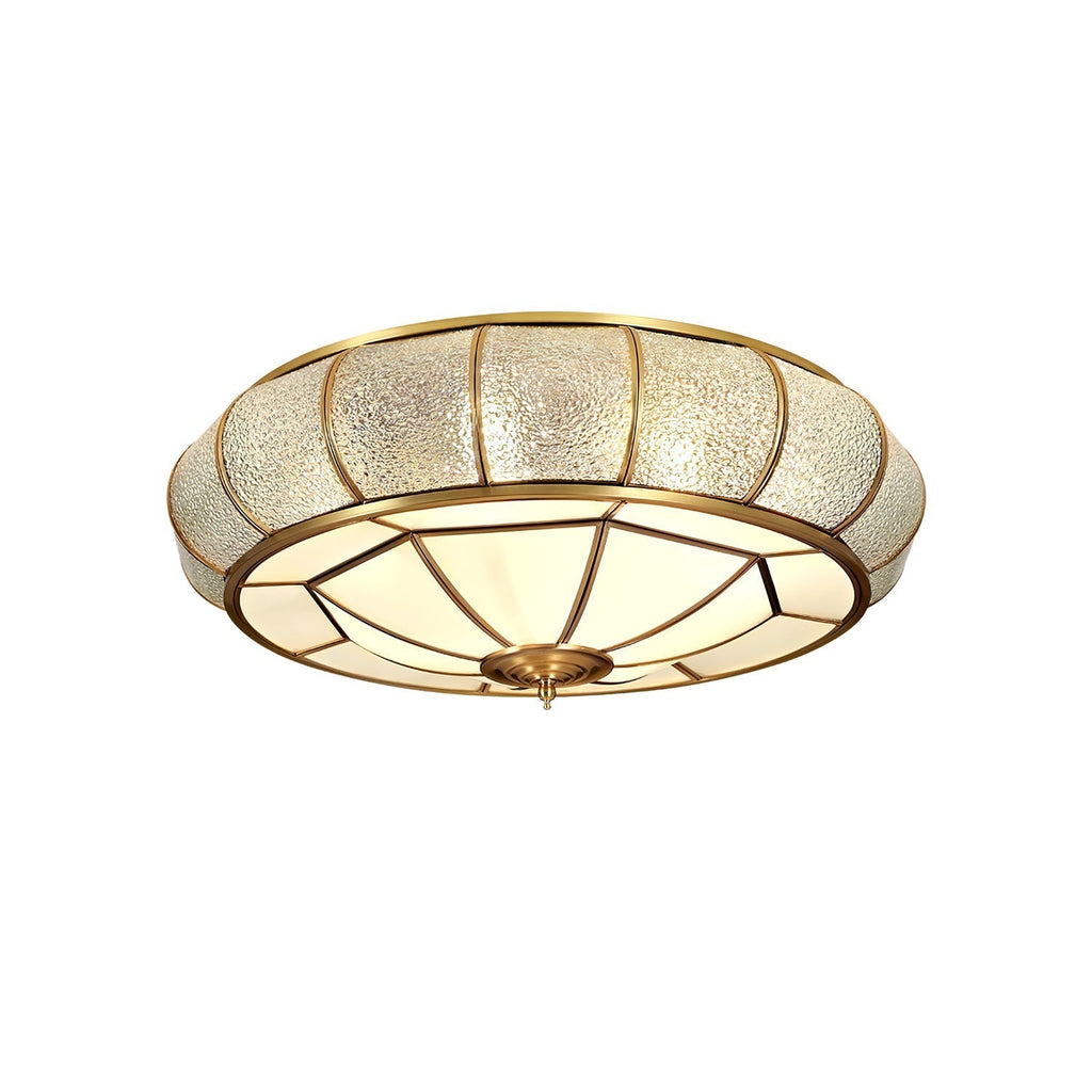 Round Textured Glass Ceiling Light by FIFTH & BEAM — product view 30