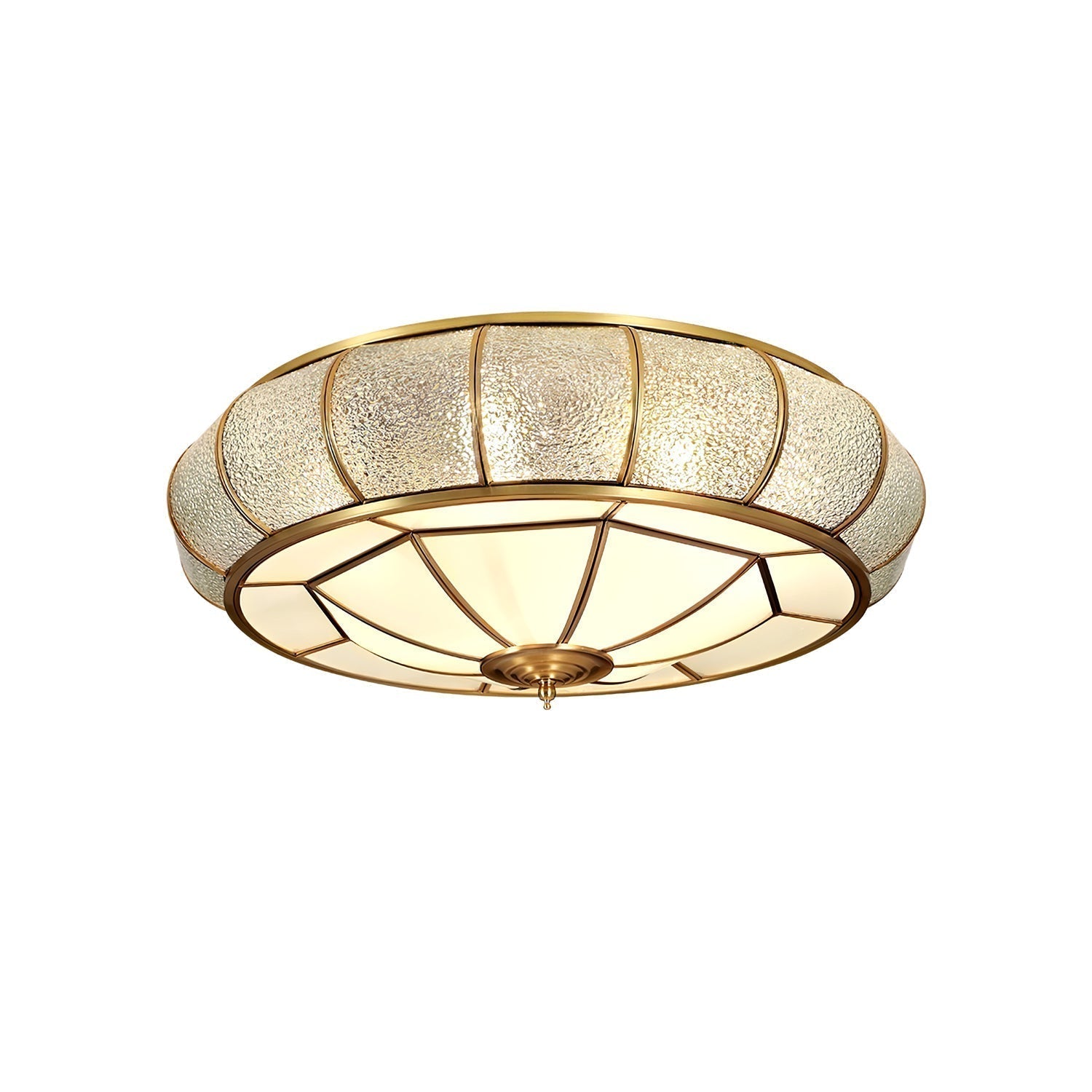 Round Textured Glass Ceiling Light by FIFTH & BEAM — product view 30