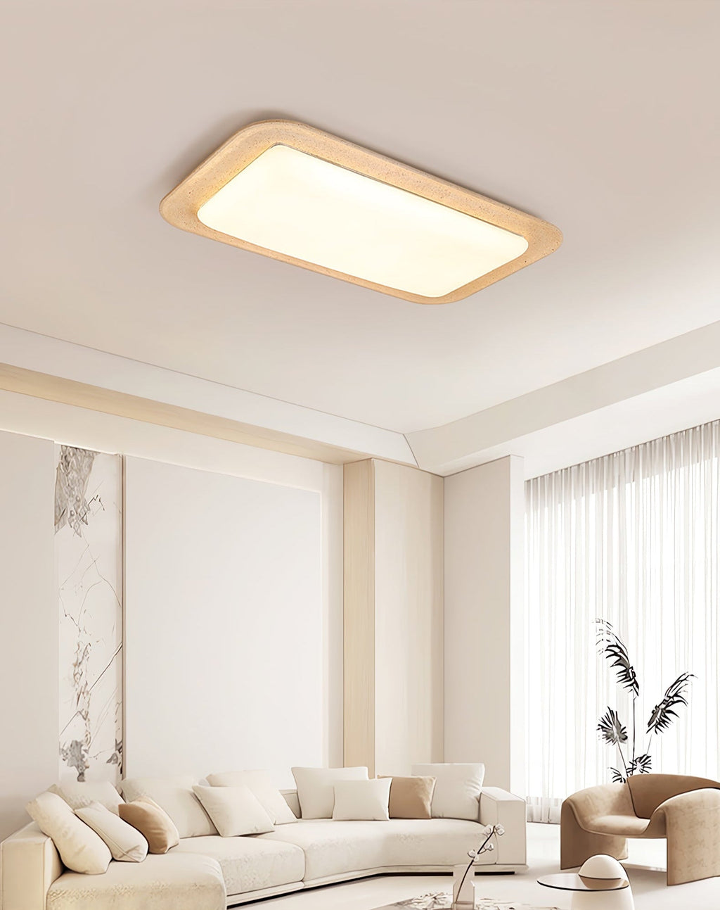 Sandveil Travertine Ceiling Light by FIFTH & BEAM — product view 4
