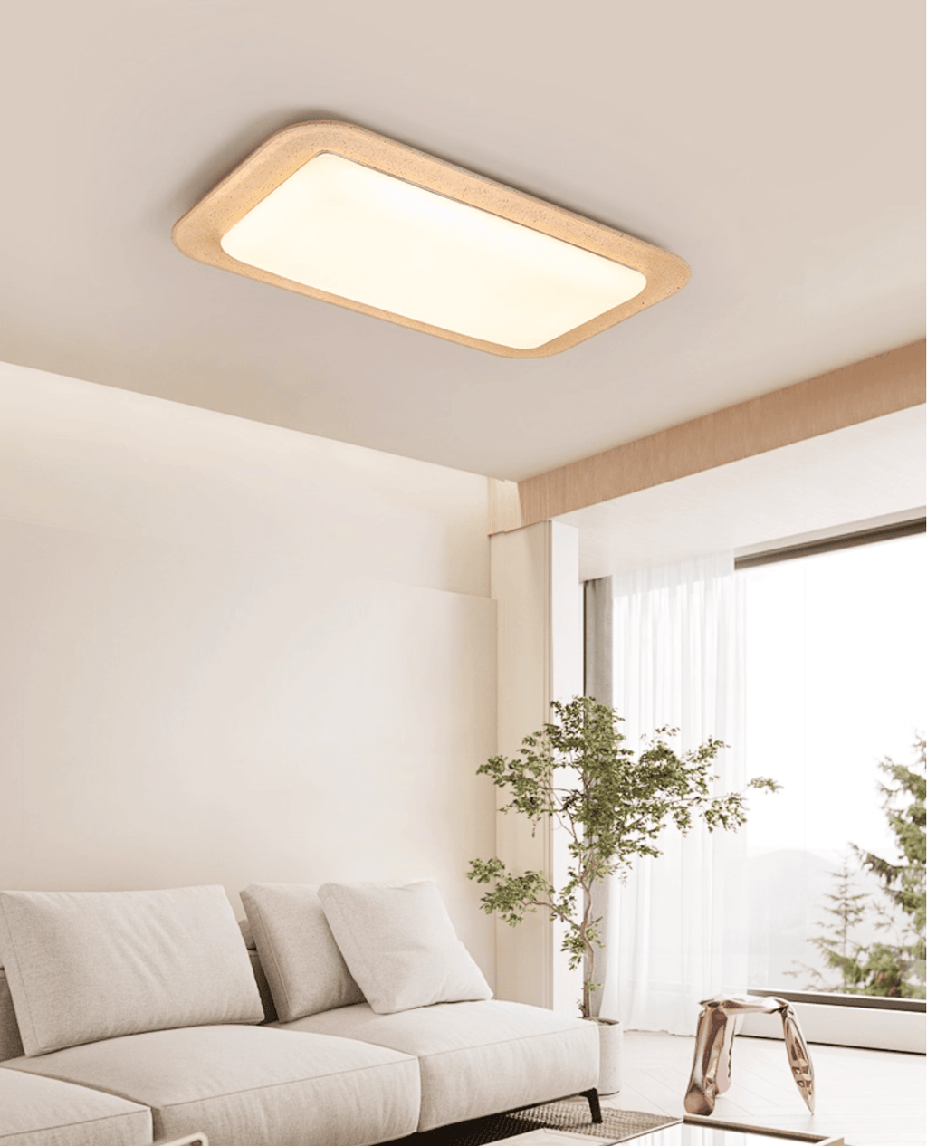 Sandveil Travertine Ceiling Light by FIFTH & BEAM — product view 16
