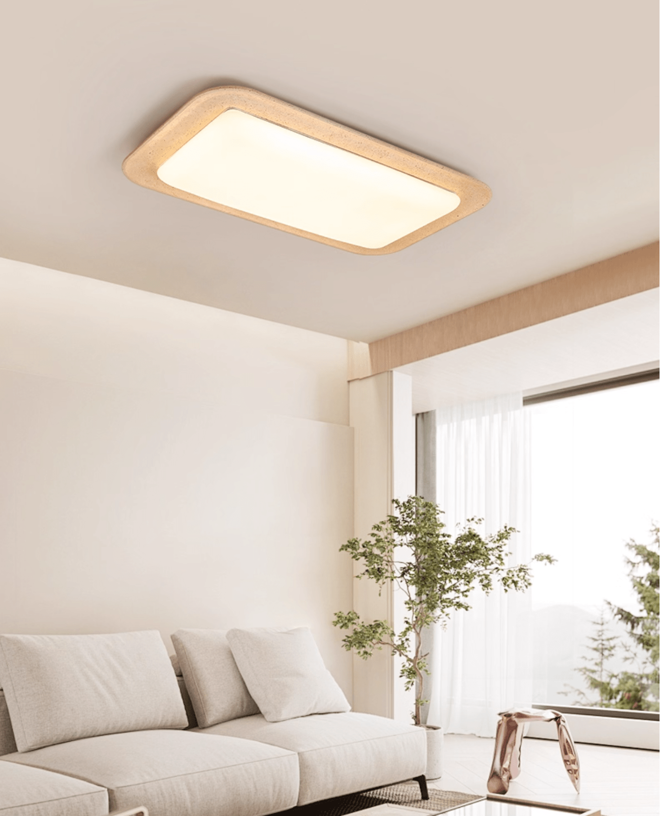 Sandveil Travertine Ceiling Light by FIFTH & BEAM — product view 16