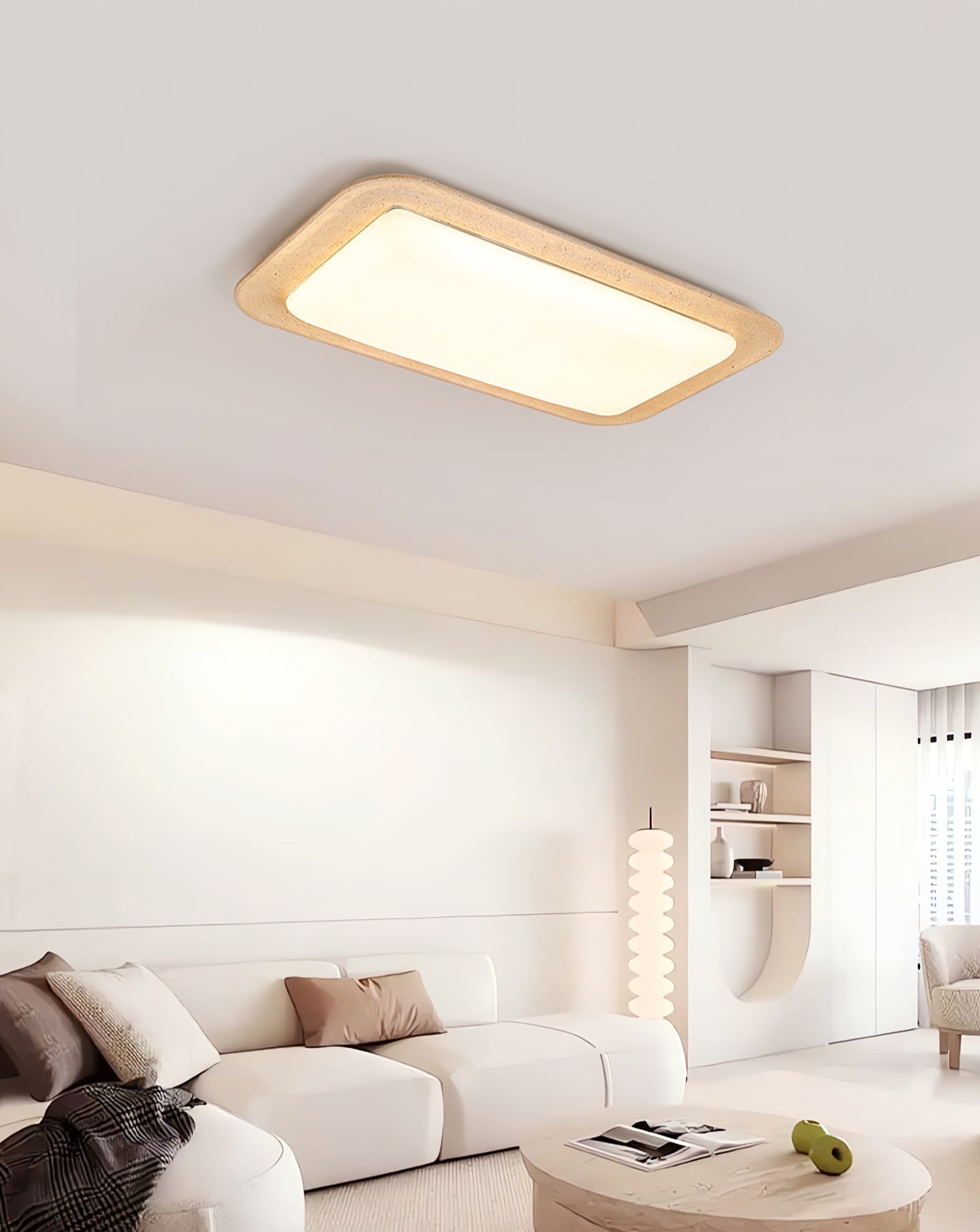 Sandveil Travertine Ceiling Light by FIFTH & BEAM — product view 9
