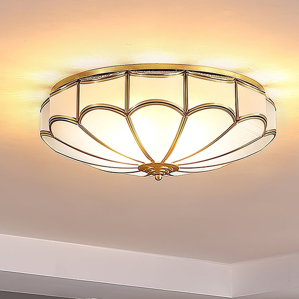 Scalloped Flush Ceiling Light by FIFTH & BEAM — product view 10