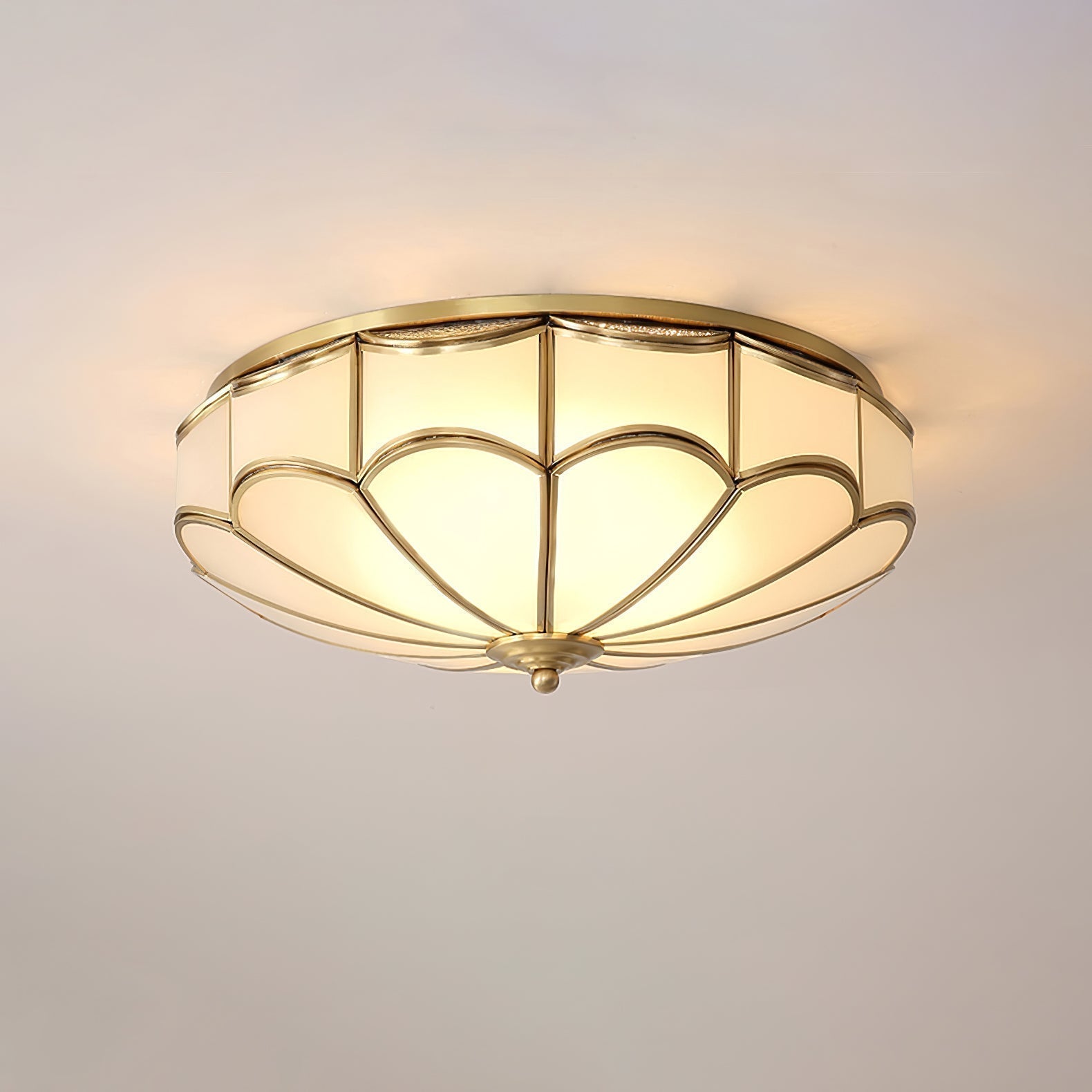 Scalloped Flush Ceiling Light by FIFTH & BEAM — product view 2