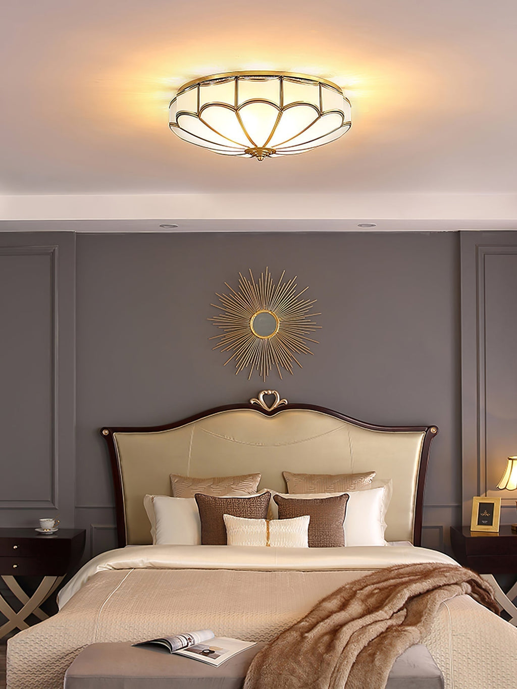 Scalloped Flush Ceiling Light by FIFTH & BEAM — product view 11