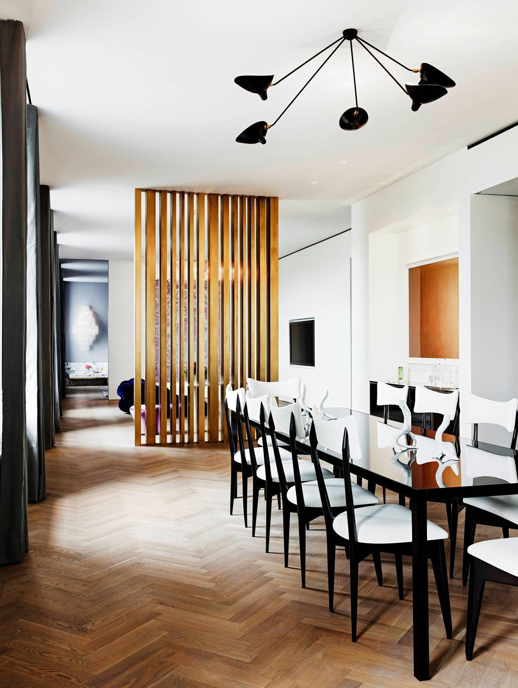 Serge Mouille Ceiling Lamp by FIFTH & BEAM — product view 13