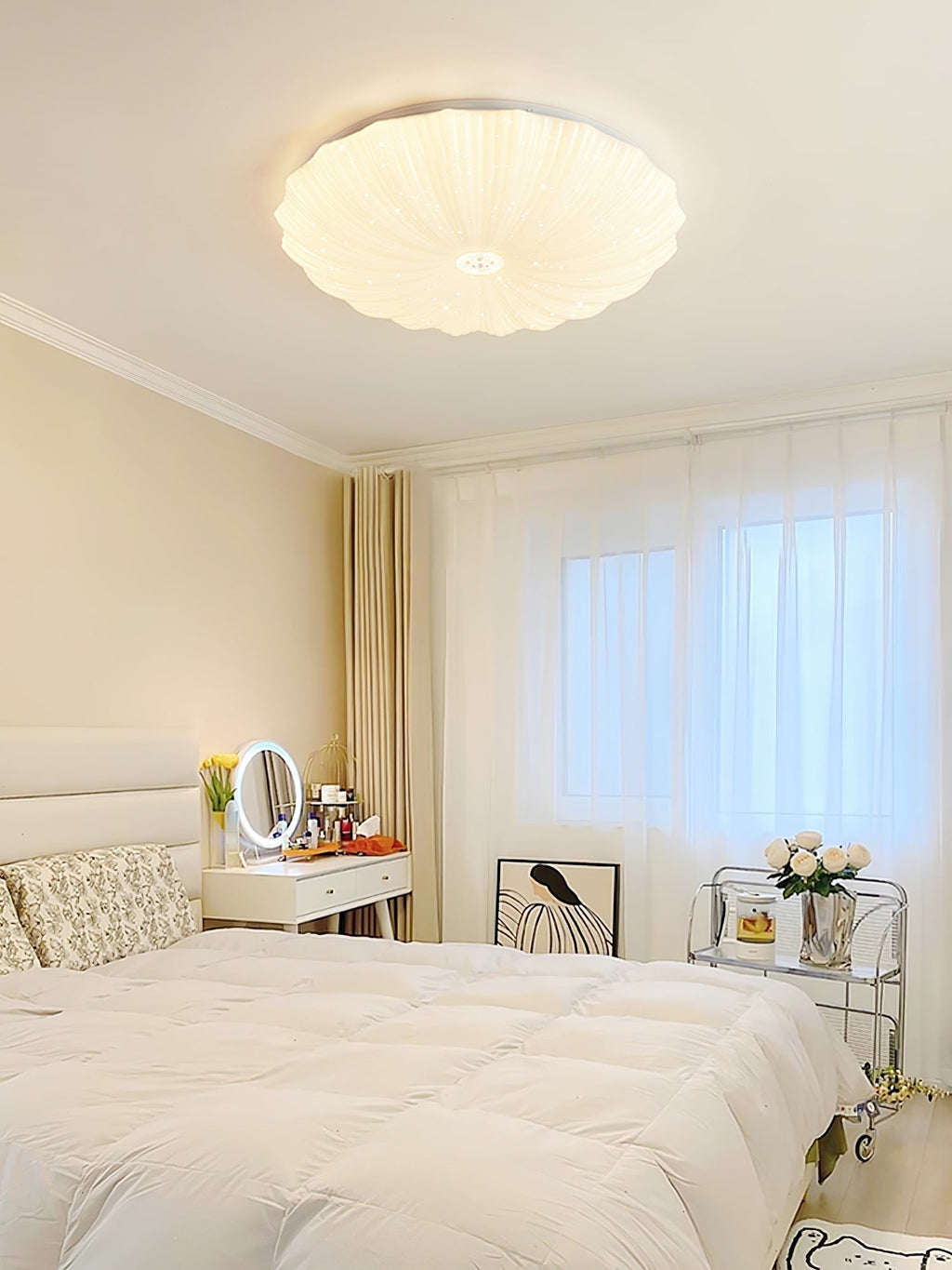 Acrylic Shell Round Ceiling Lamp by FIFTH & BEAM — product view 14