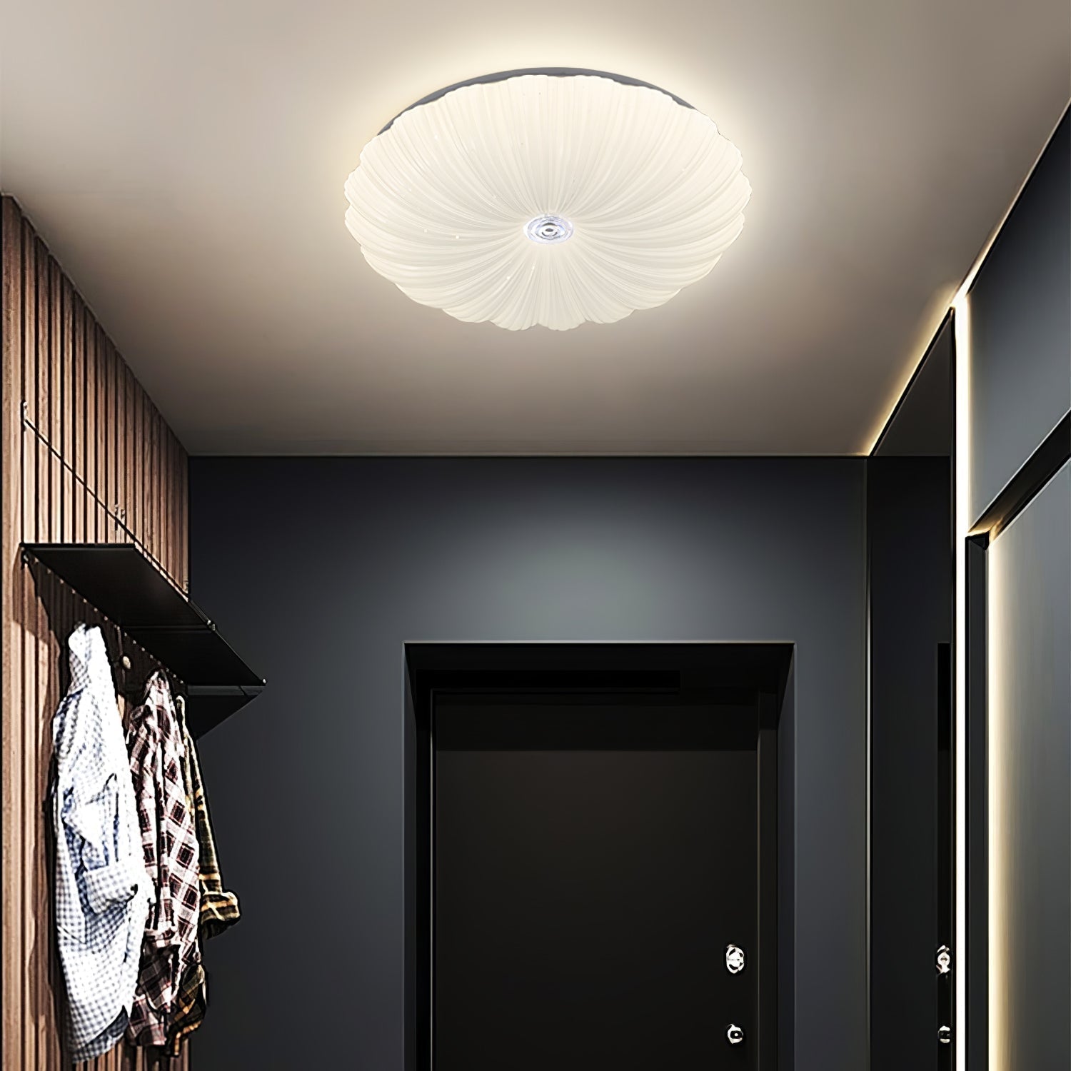 Acrylic Shell Round Ceiling Lamp by FIFTH & BEAM — product view 5