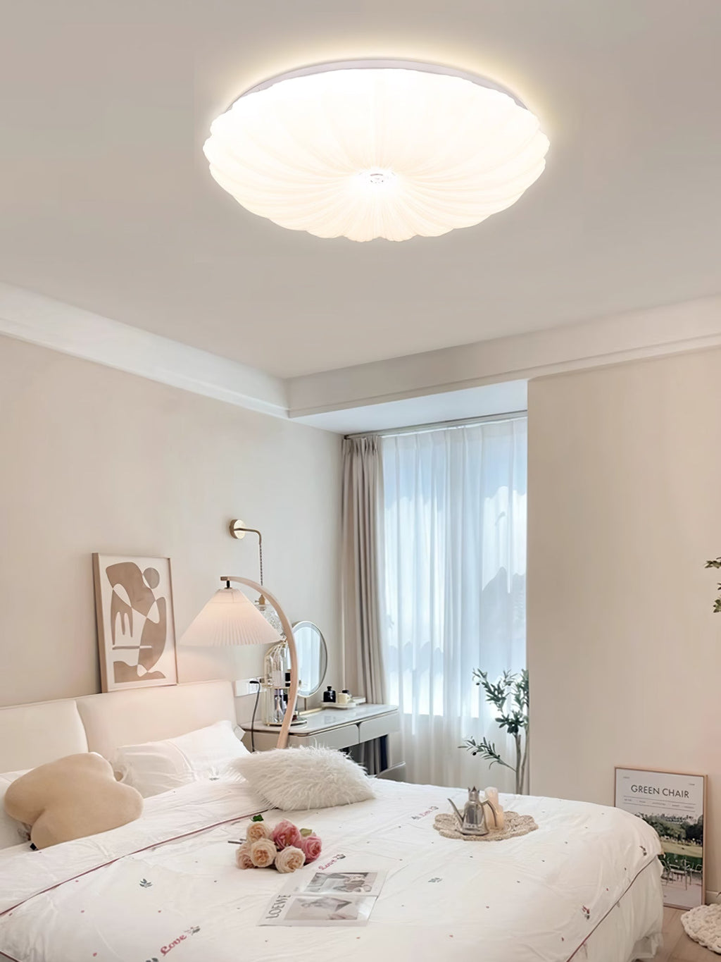 Acrylic Shell Round Ceiling Lamp by FIFTH & BEAM — product view 15