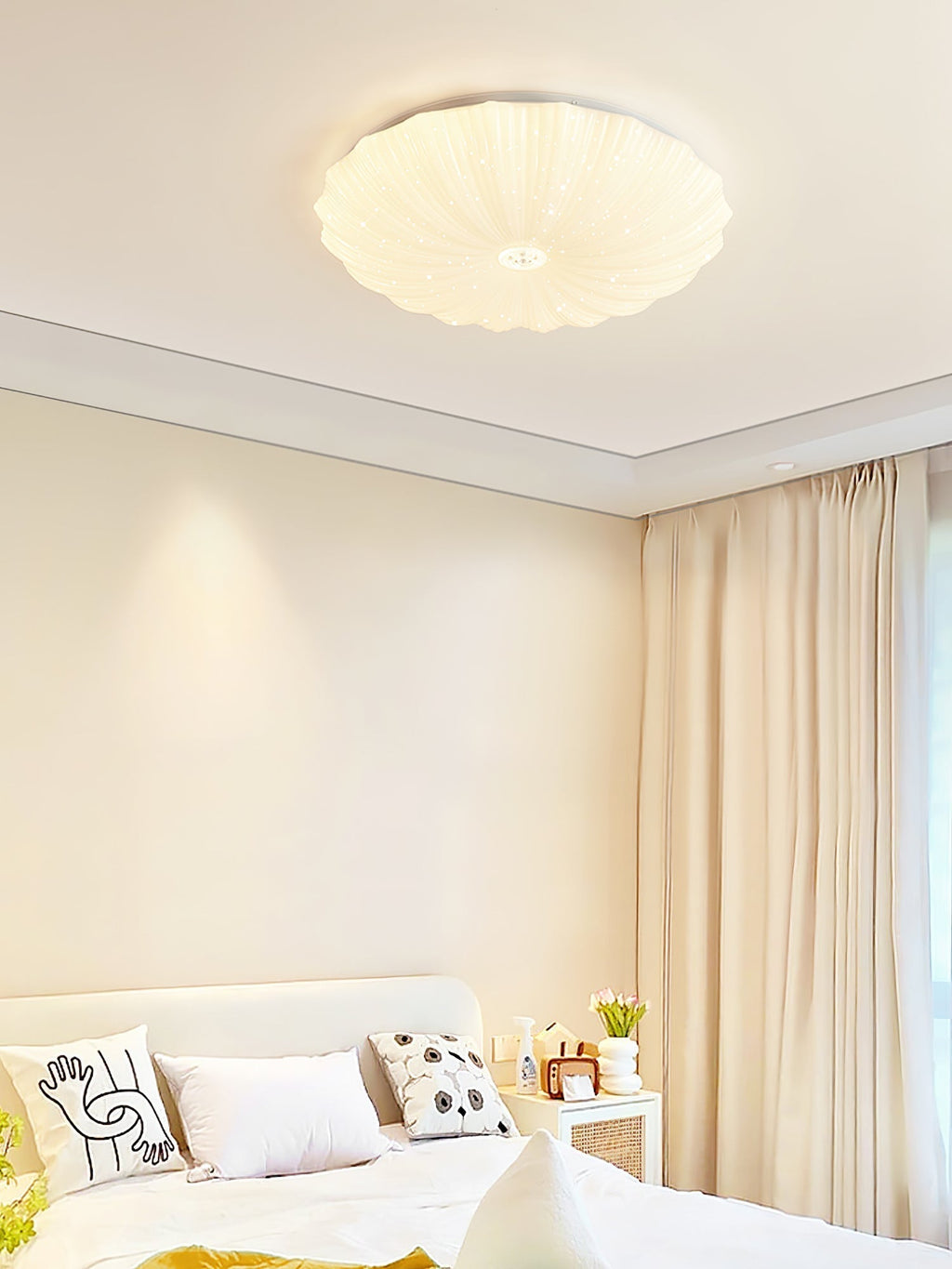 Acrylic Shell Round Ceiling Lamp by FIFTH & BEAM — product view 16