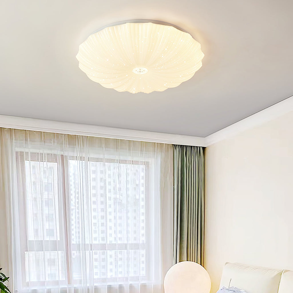 Acrylic Shell Round Ceiling Lamp by FIFTH & BEAM — product view 3