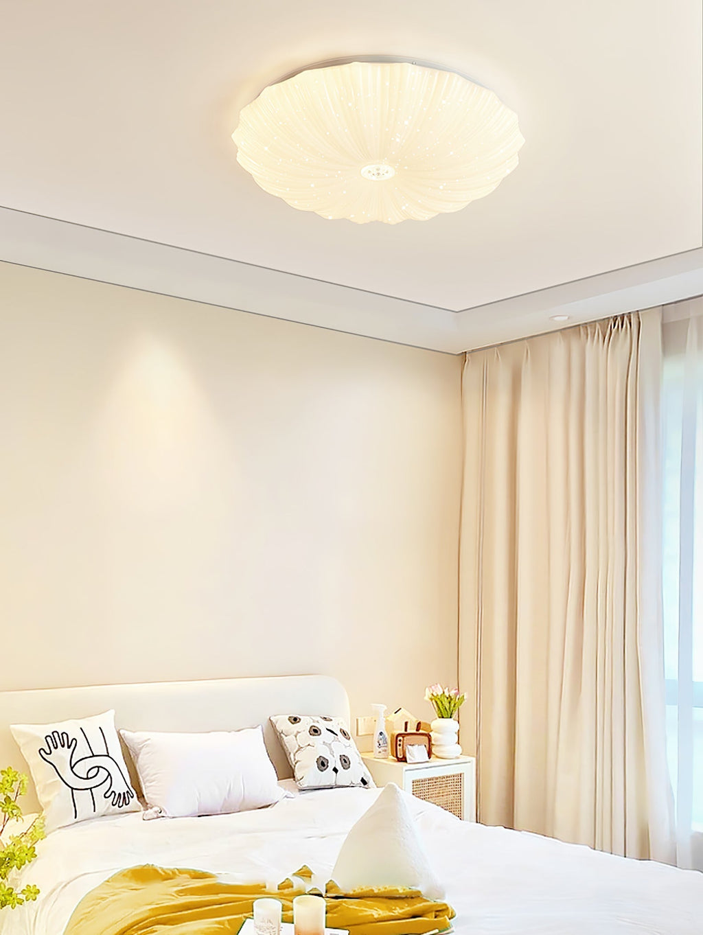 Acrylic Shell Round Ceiling Lamp by FIFTH & BEAM — product view 18
